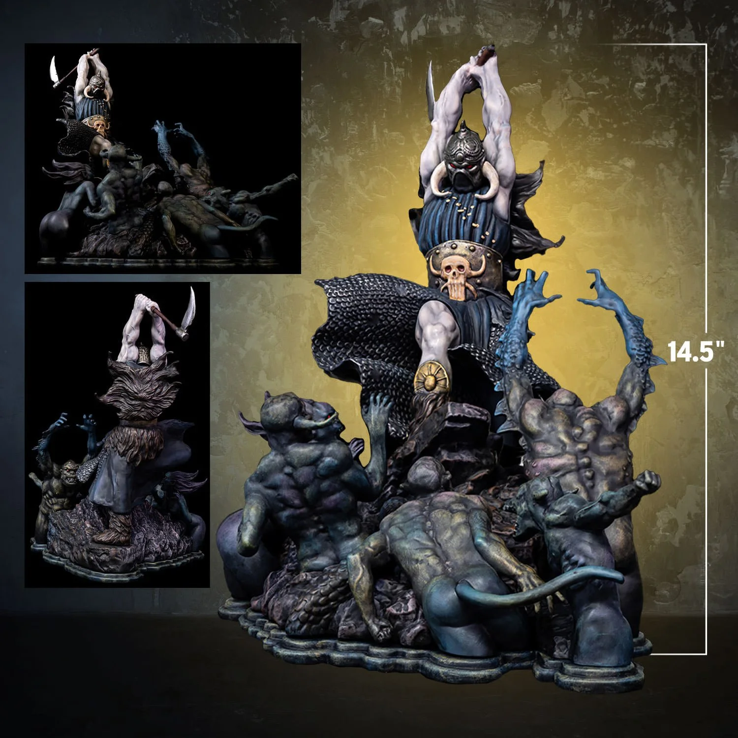 Frank Frazetta’s Death Dealer II, the first release in the ICON Collectibles™ 1:6 Scale Statue Series and limited to only 1,000 pieces. Sculpted by world renowned artists The Shiflett Brothers, this statue faithfully translates the movement of the or