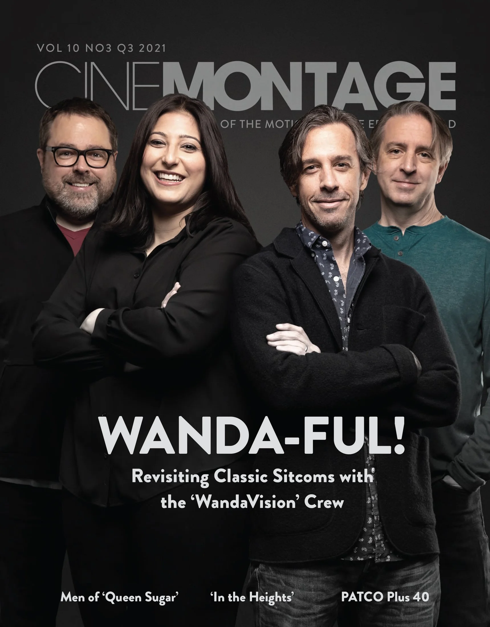 'CINEMONTAGE'. on the cover 'WandaVision' Crew' Photo by Mark Edwards