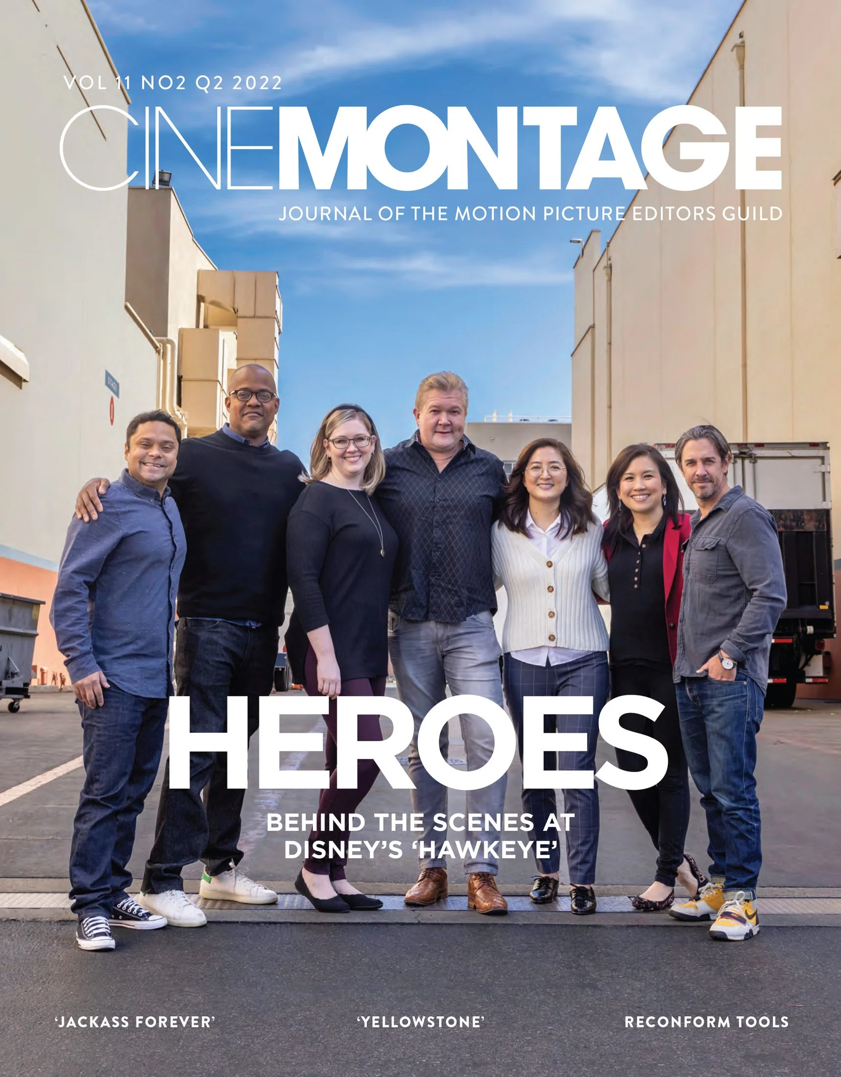  'CINEMONTAGE'  Disney's 'Hawkeye' - On Set- Cover photo by Mark Edwards