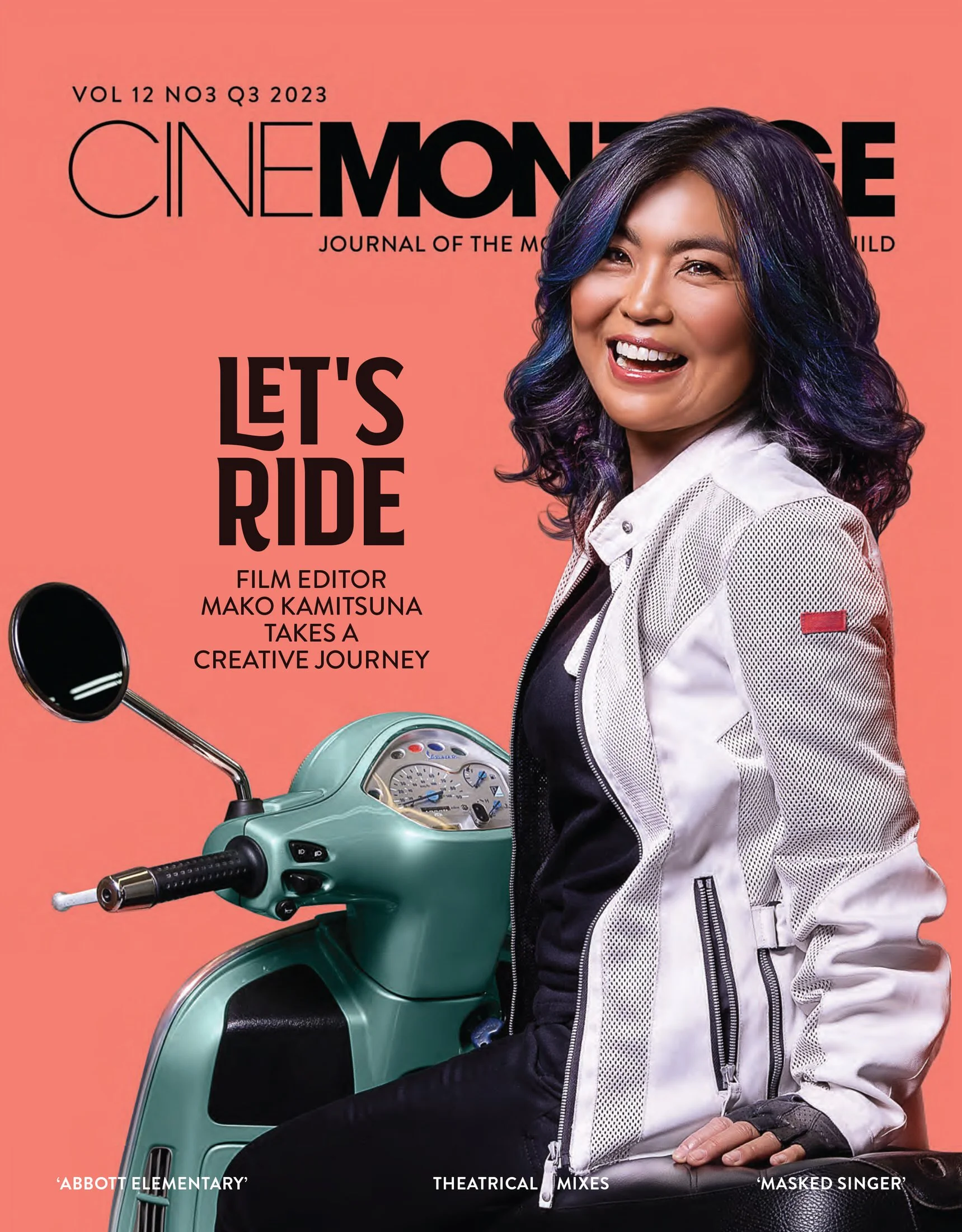 'Cinemontage' featuring film editor Mako Kamitsuna - cover photo by Mark Edwards