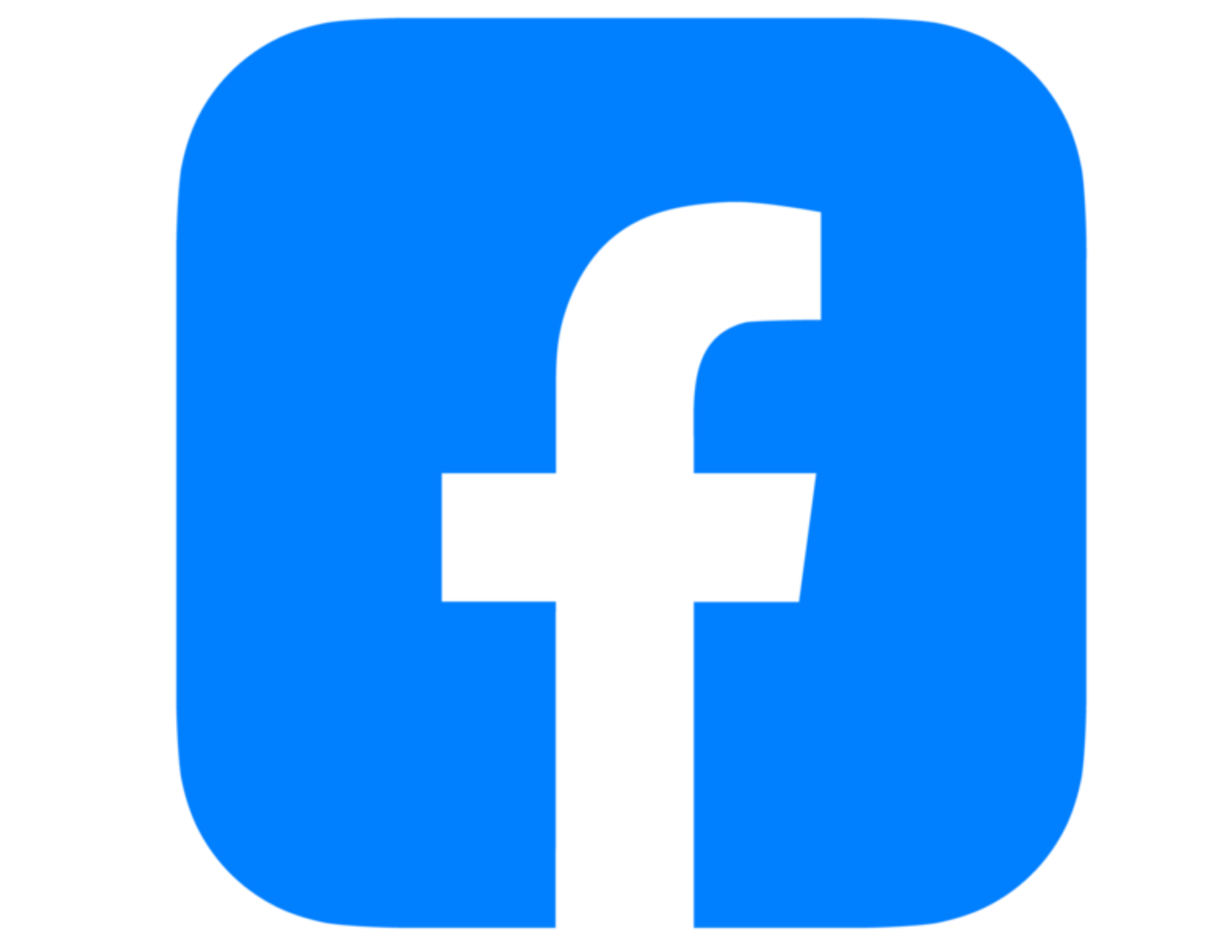 Facebook logo in a blue circular background.