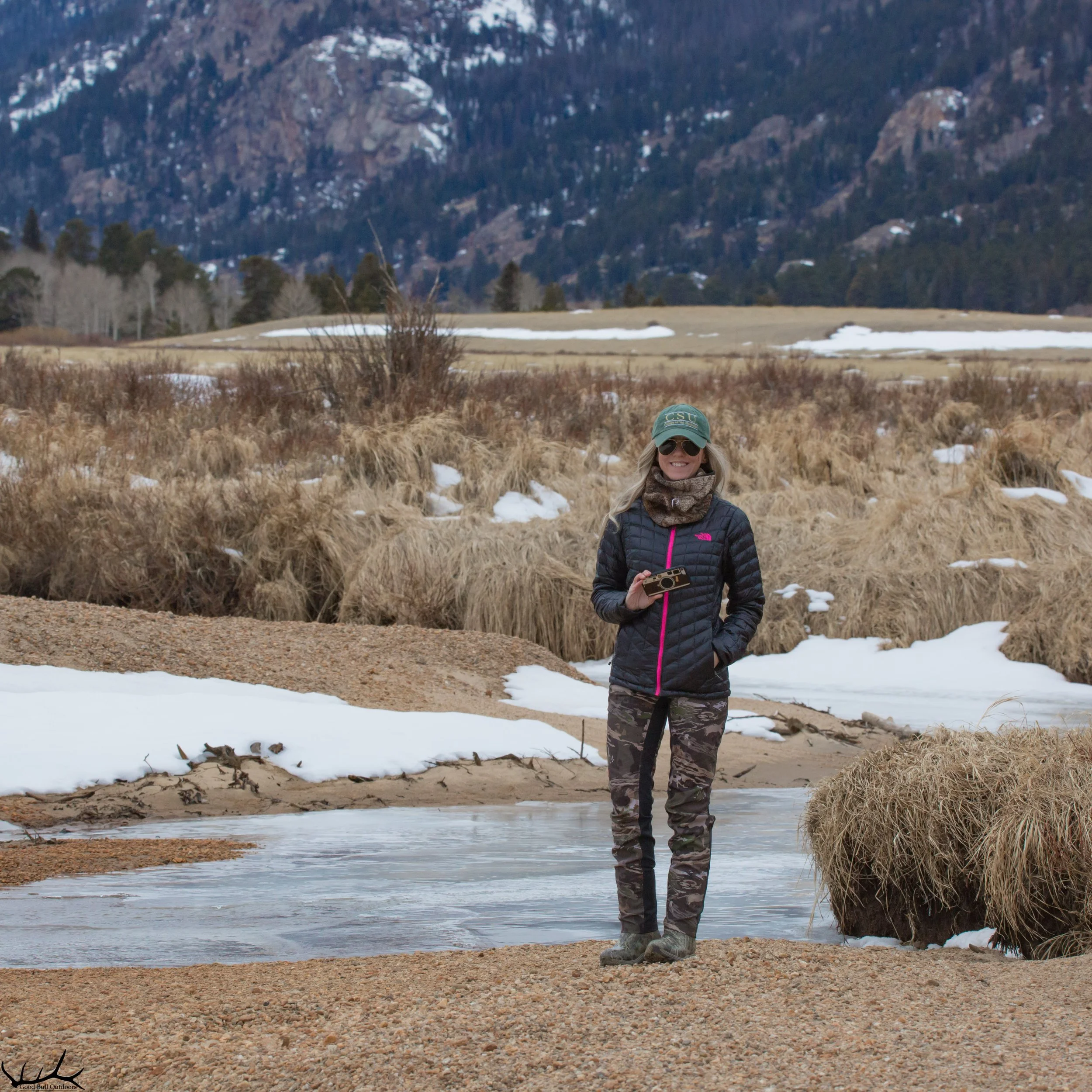 Alli in RMNP filming elk