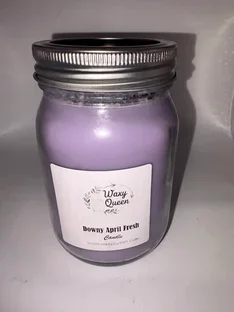16oz Mason Jar Wood Wick Candle ( Colors will Vary )
