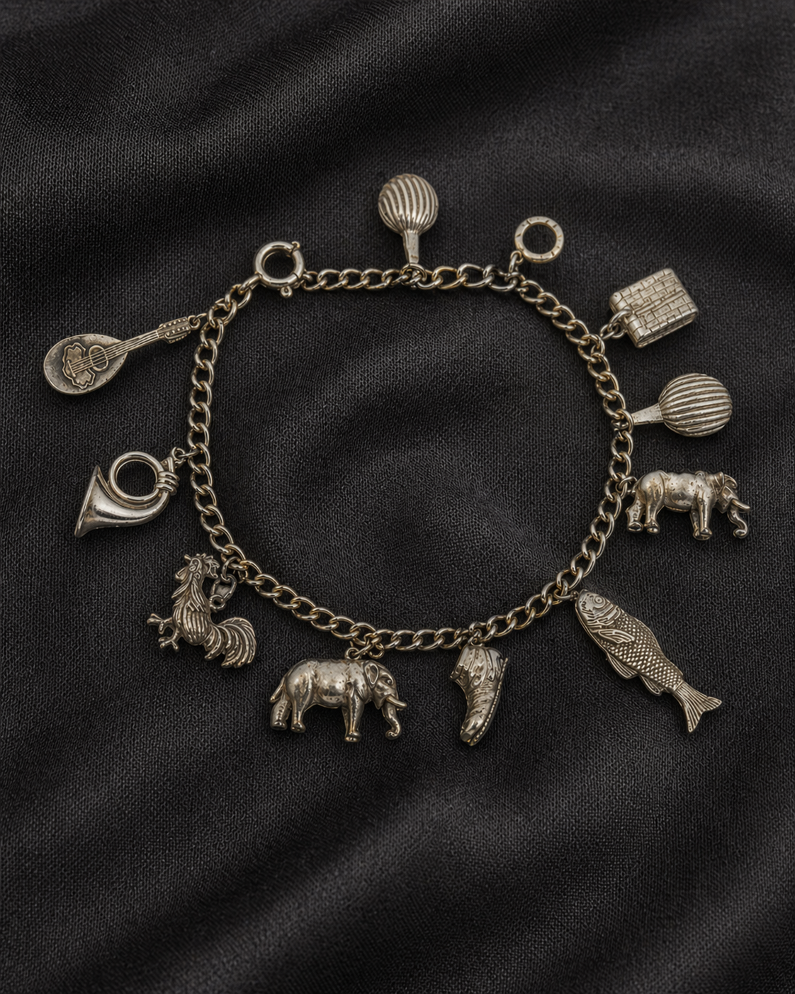 WWII Indian Charm Bracelet