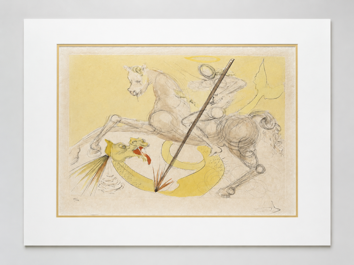 St. Georges and the Dragon by Salvador Dali
