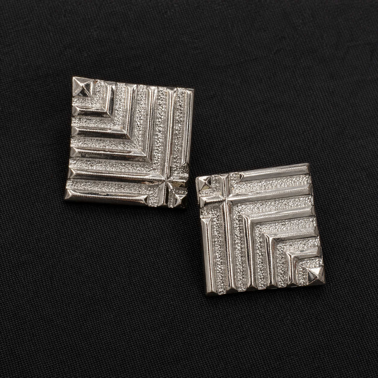 Vintage Sarah Coventry Chevron-Shaped Earrings