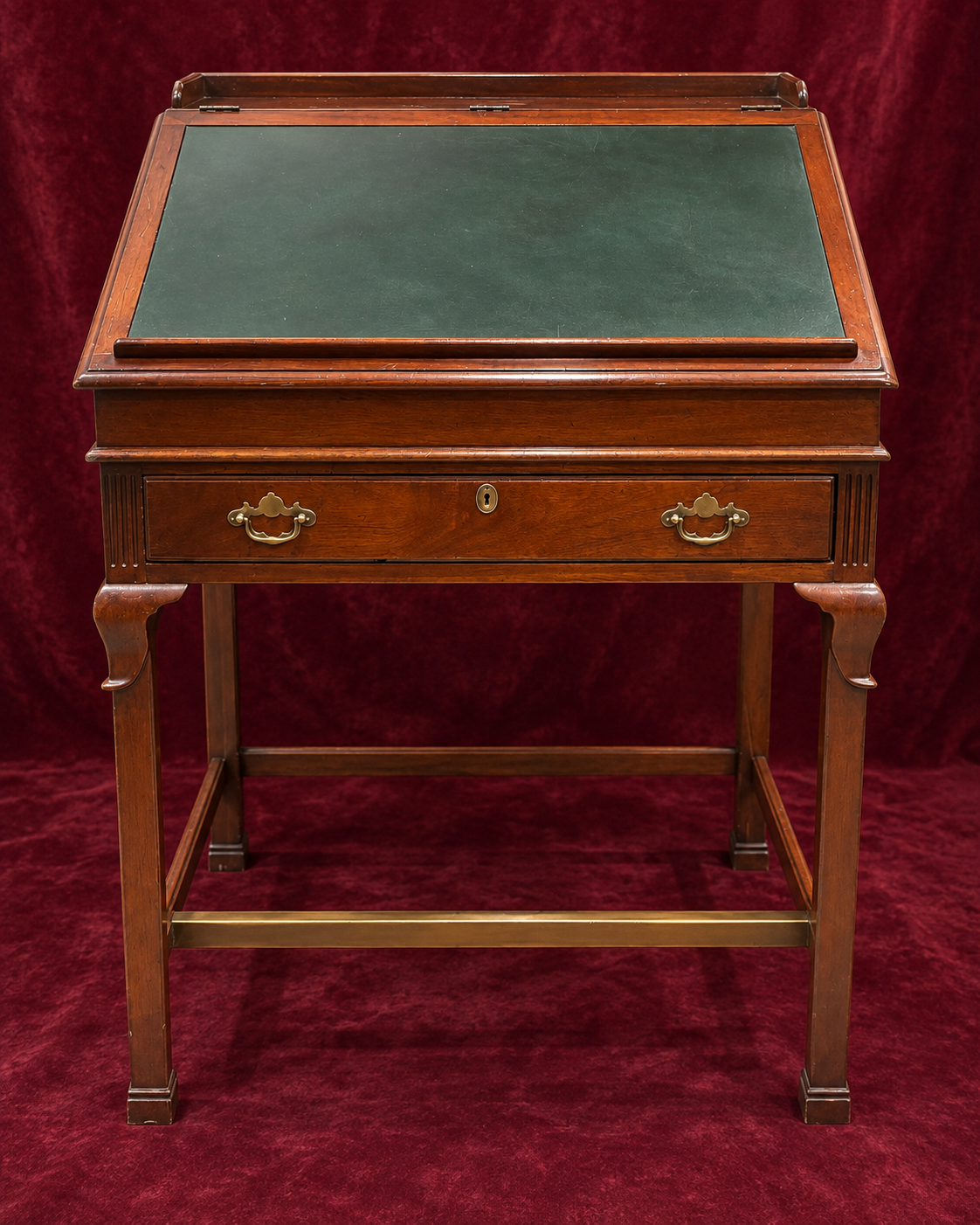 Lexington 's Palmer Home Collection Mahogany Tooled Leather Standing Desk