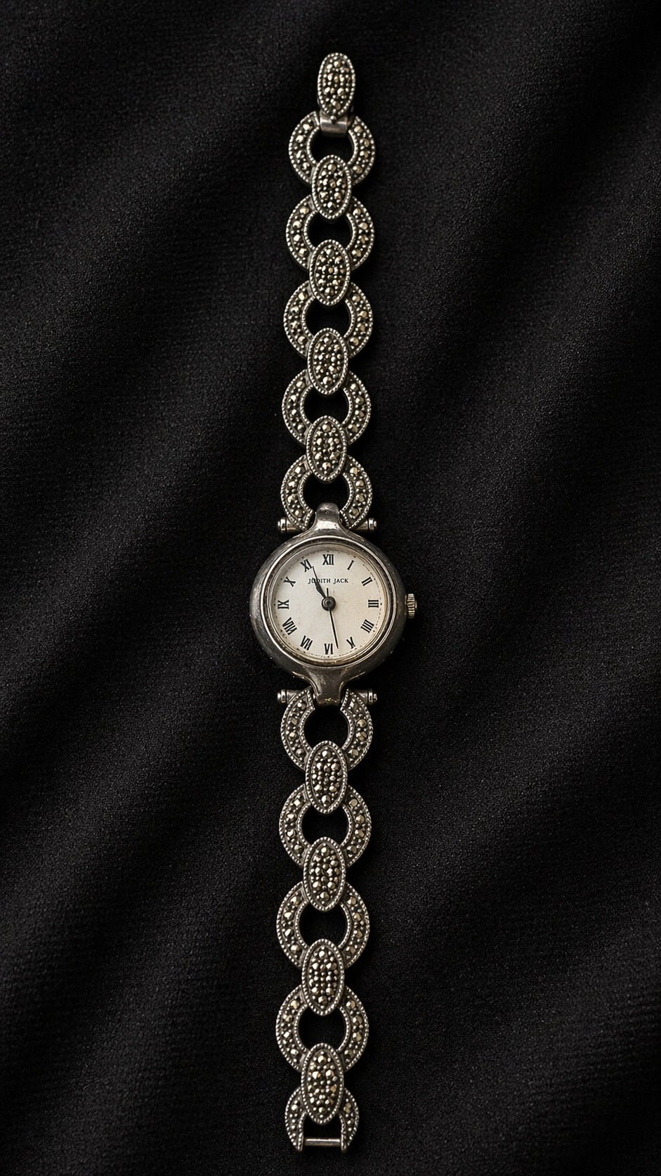 Judith Jack Sterling and Marcasite Watch