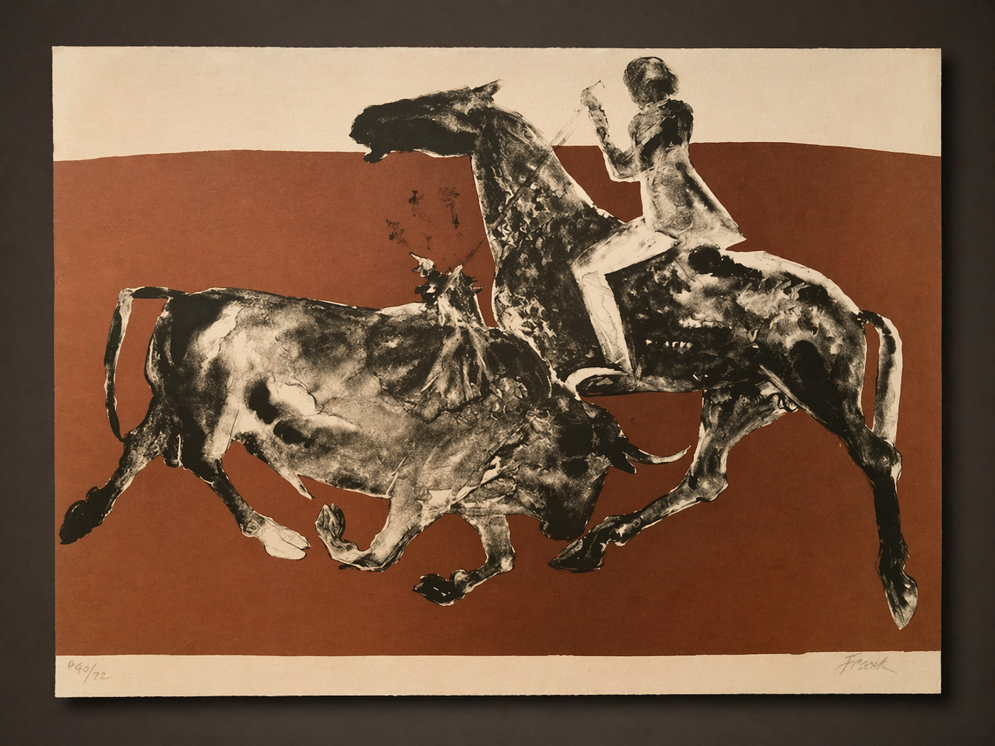 FRINK, Dame Elisabeth, Limited edition Lithograph: REJONEADORA I