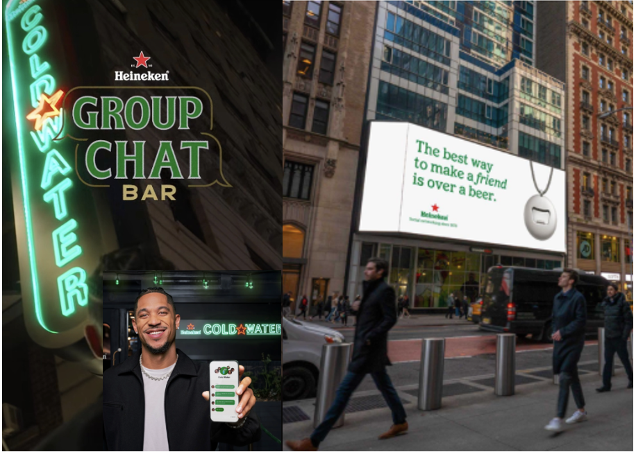 HEINEKEN - SOCIAL OFF SOCIALS:

It’s no secret: Americans are socializing less and feeling lonelier than ever.

So Heineken stepped in—not by adding to the noise, but by pulling people out of it. We turned an online group chat into a real-life bar me