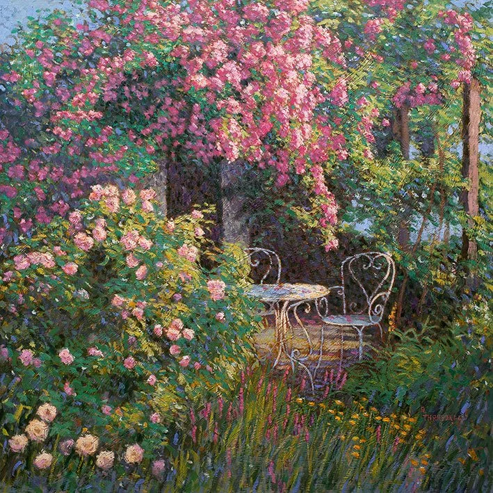 Jardim impressionista, 100 x 100