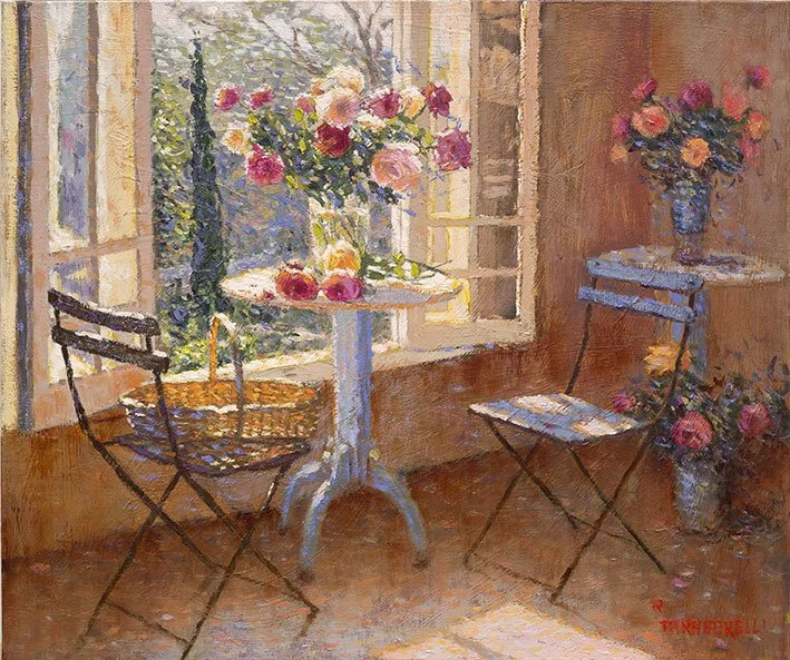 Rosas no ateliê, 50 x 60