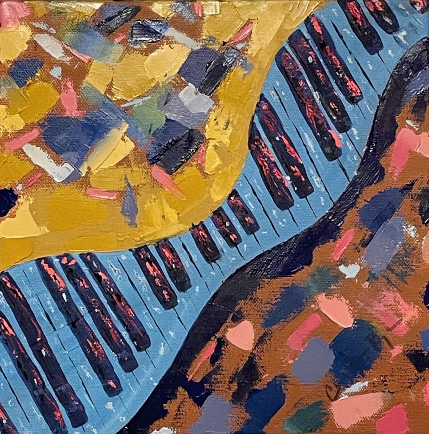Goldrush 10" x 10"