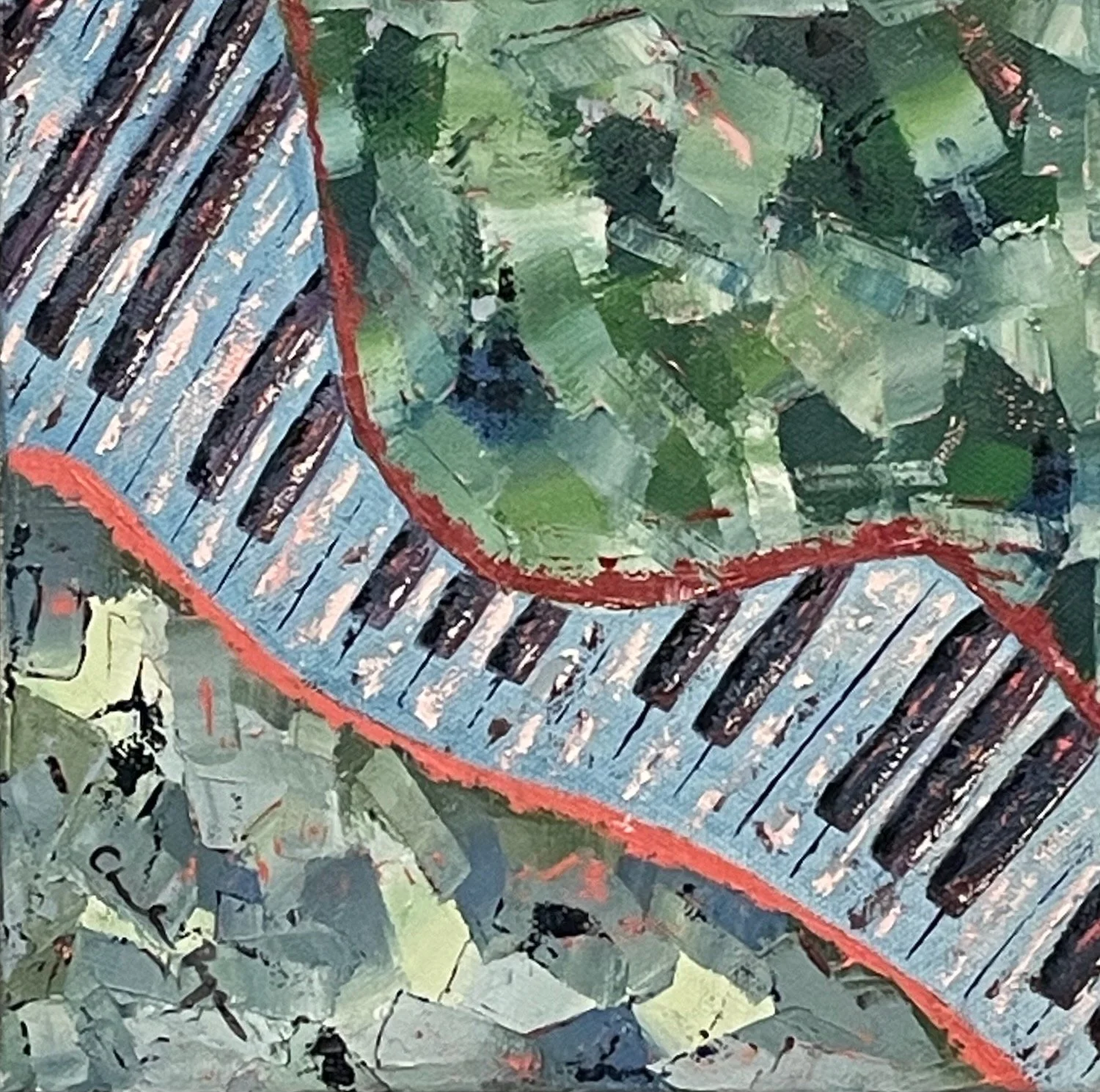 Seaglass 8" x 8"