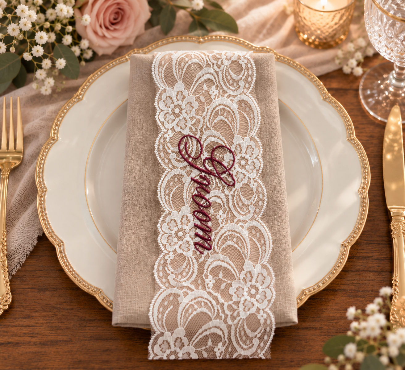 Elegant Groom Napkin Wedding Table Setting.png
