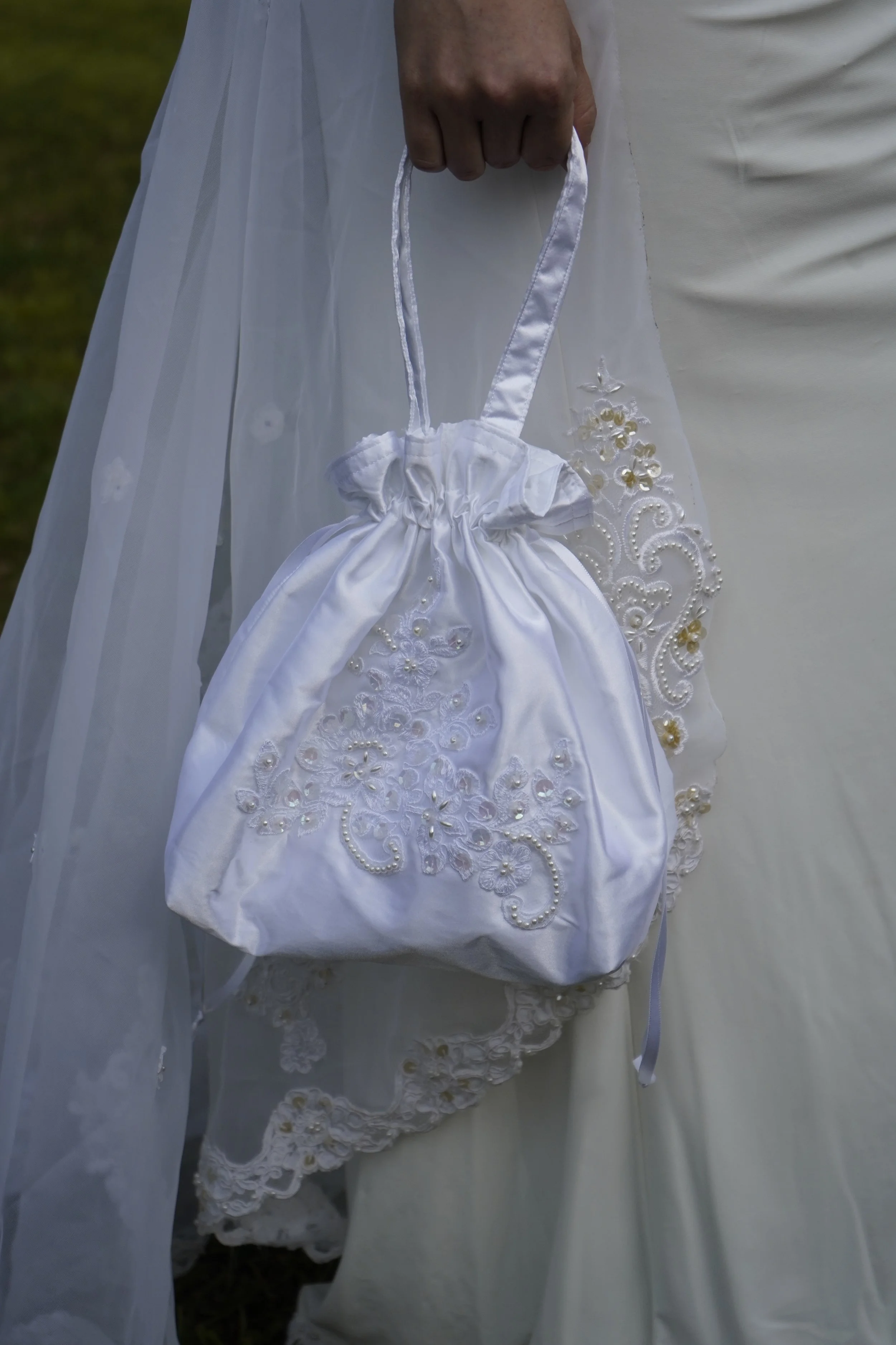 Repurpose Your Wedding Dress Keepsake | Custom Embroidered Bridal Memory Piece | Heirloom Gift from Mom’s Dress