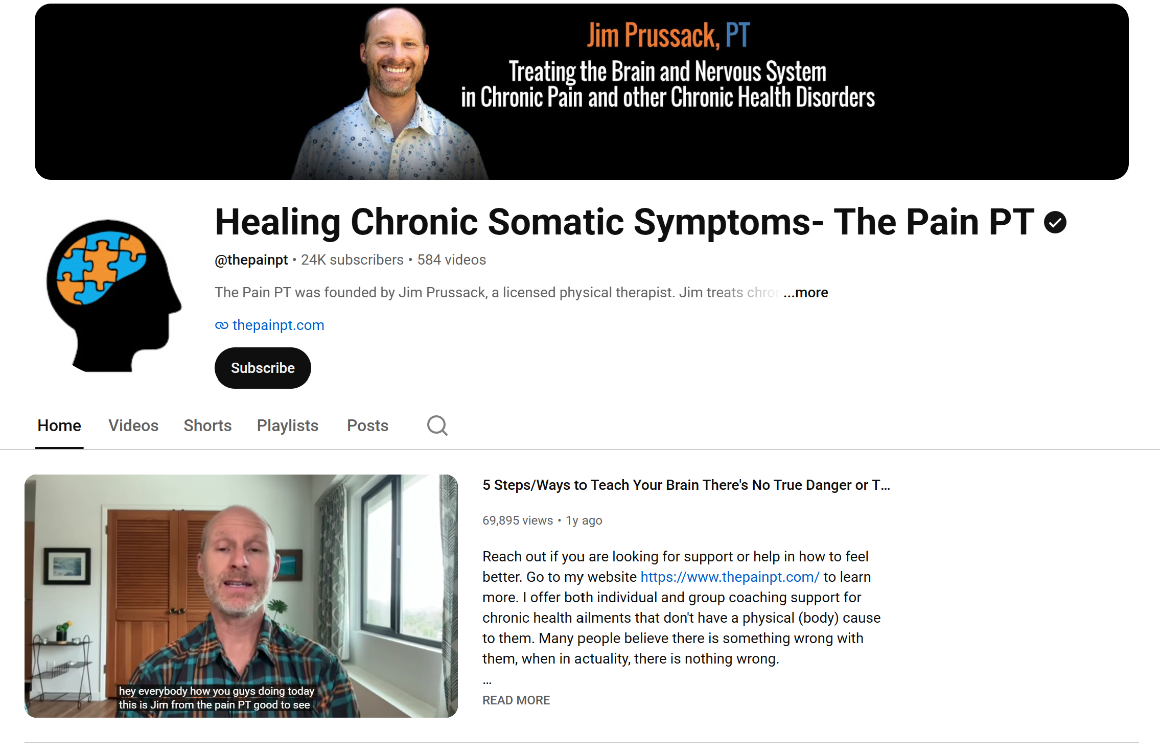 Healing Chronic Somatic Symptoms — The Pain PT