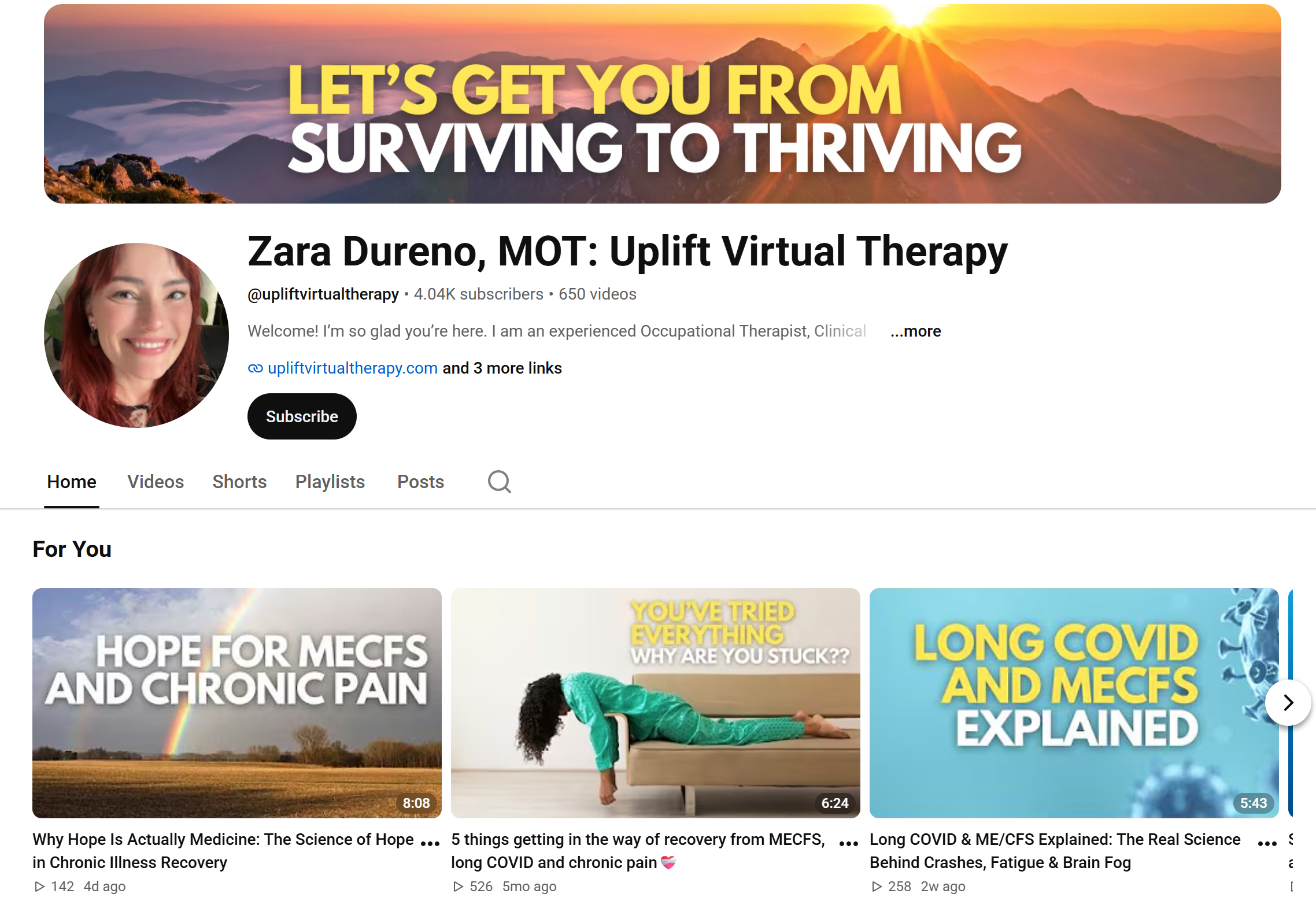 Zara Dureno: Uplift Virtual Therapy