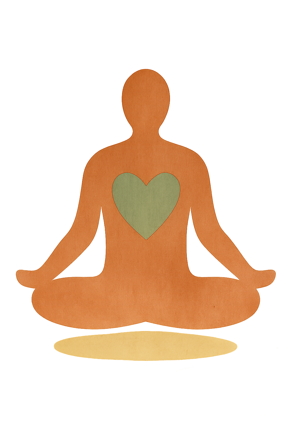 Rooted Reverie Wellness symbol — heart-centered mindfulness, breath awareness, and grounded spiritual care.