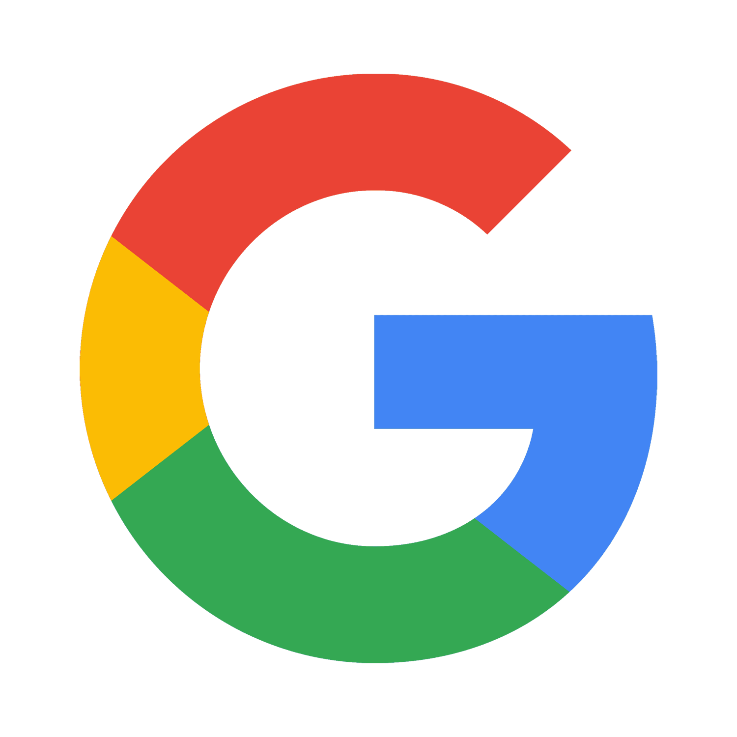Google logo, multicolored G