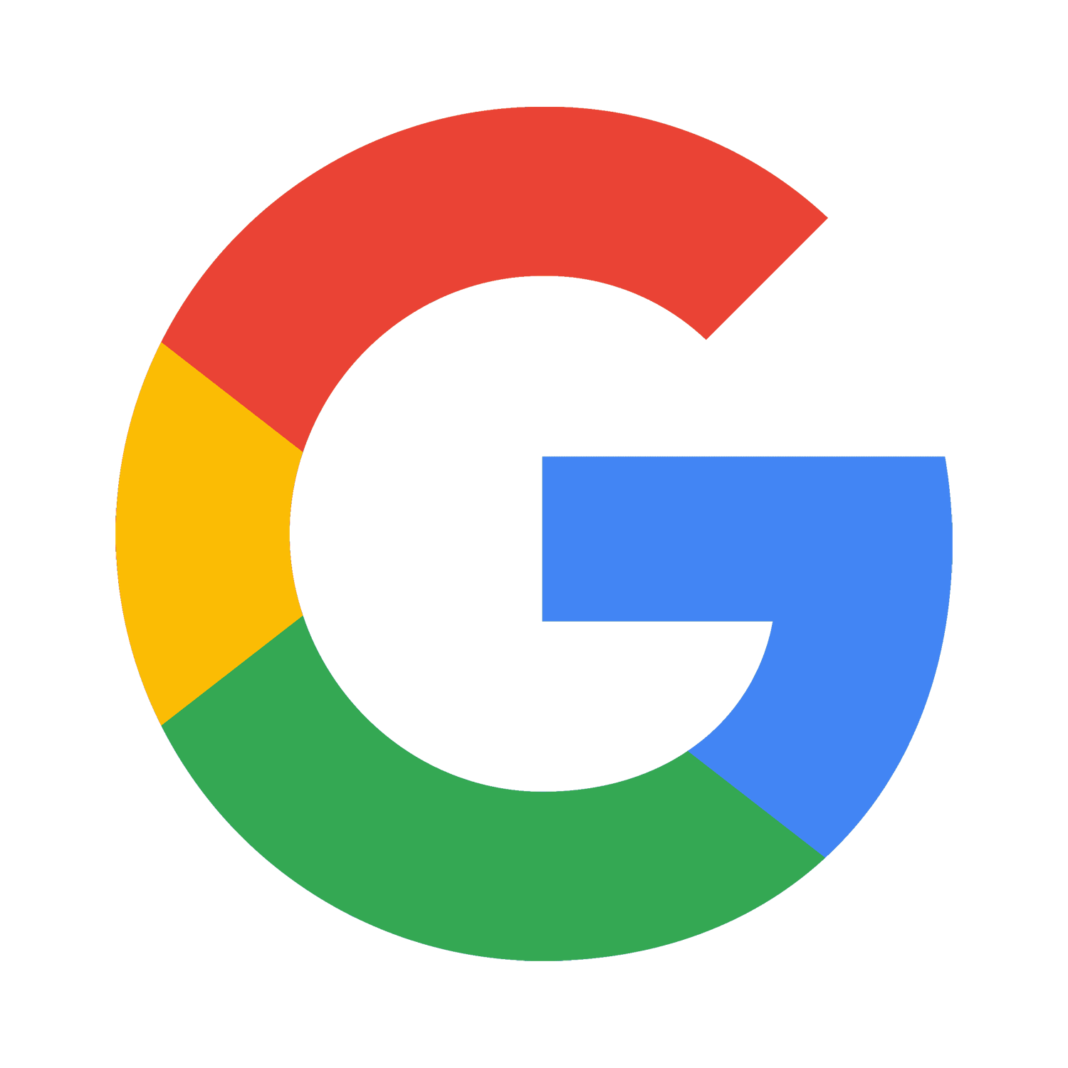 Google logo, multicolored G