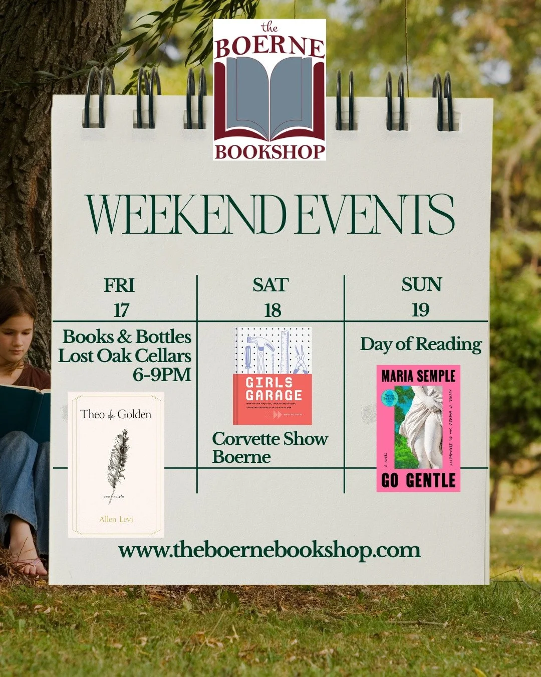 It's another festive and fun weekend in Boerne. We are popping up at Lost Oak Cellars Friday night 6-9pm. Then Corvette's will fill the streets of downtown Boerne on Saturday as the official Boerne kick off to Fiesta. And on Sunday, we suggest that y
