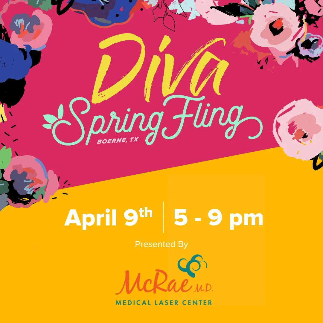 Tomorrow night is the annual Diva Spring Fling. The shops on Main Street will stay open until 9pm and many of them will serve complimentary drinks. We hope to see you for a festive evening of shopping.