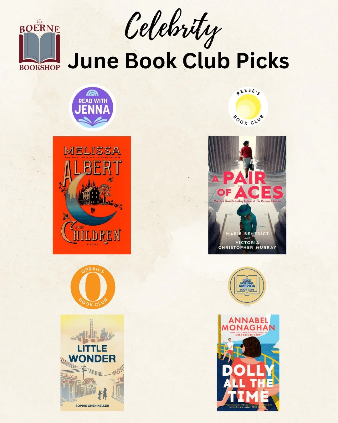 Do you read from the Celebrity Book Club lists? If so, which book club do you most like?

#theboernebookshop #celebritybookclub #goodbooks #readinglife
