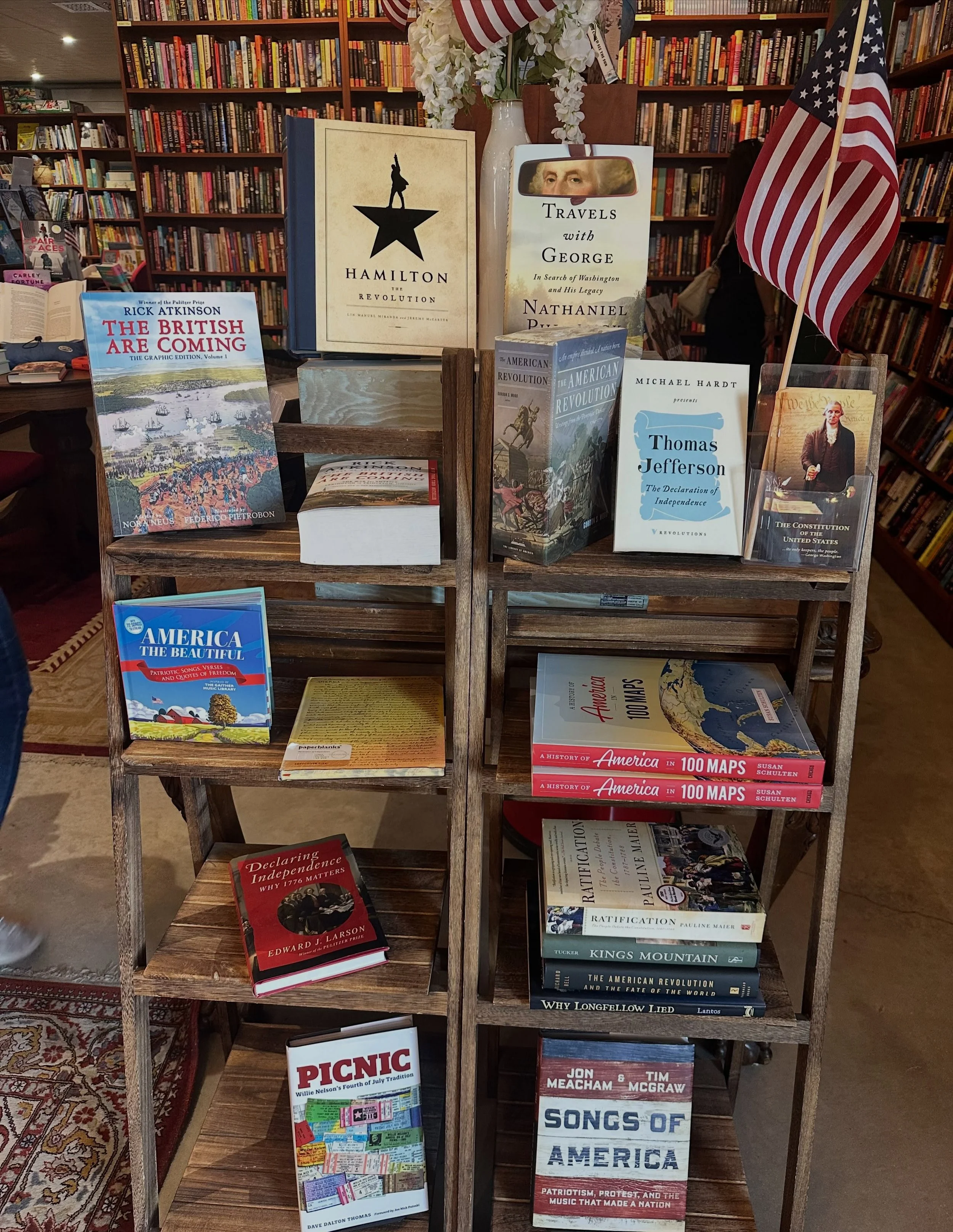 Happy Independence Day from the Boerne Bookshop! 🇺🇸 We have the perfect selection of books to help you celebrate America&rsquo;s Birthday! #4thofjuly