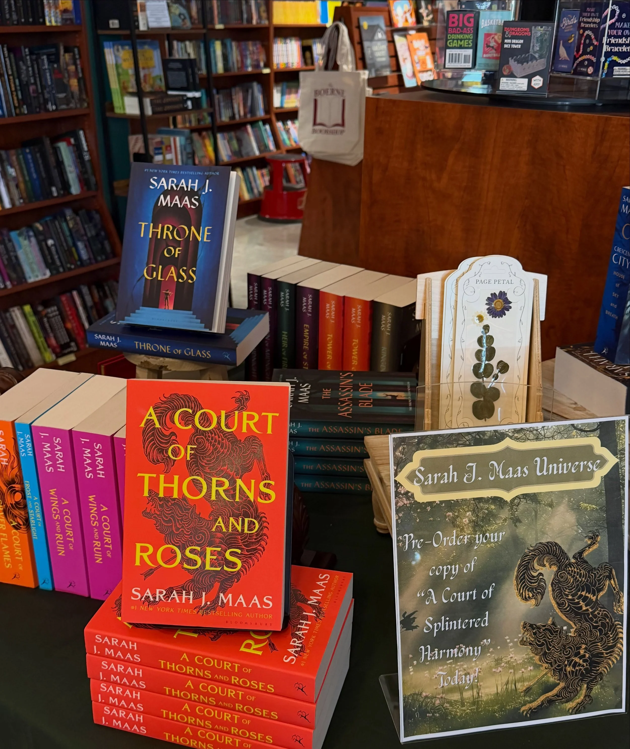 Some of our displays currently in the store! If you are looking for something new to add to your TBR, don&rsquo;t hesitate to stop by!! 📚✨