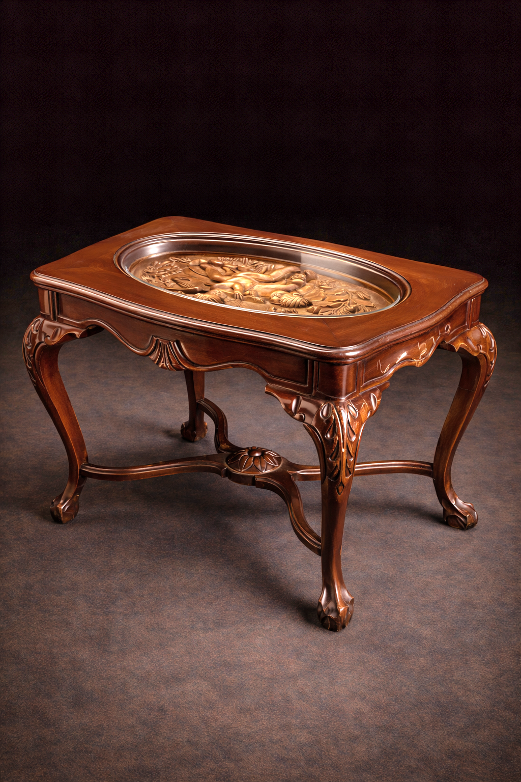 restored coffee table RESTORIUM
Restored antique coffee table with preserved original character