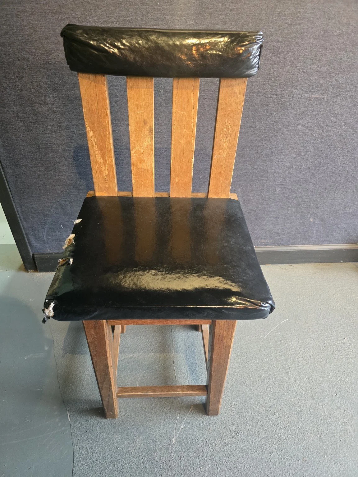 chair before distress
modern chair before distress process for museum