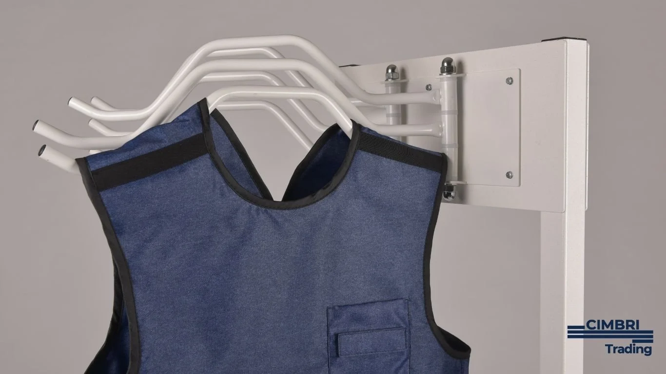 Mobile Apron Rack Detail