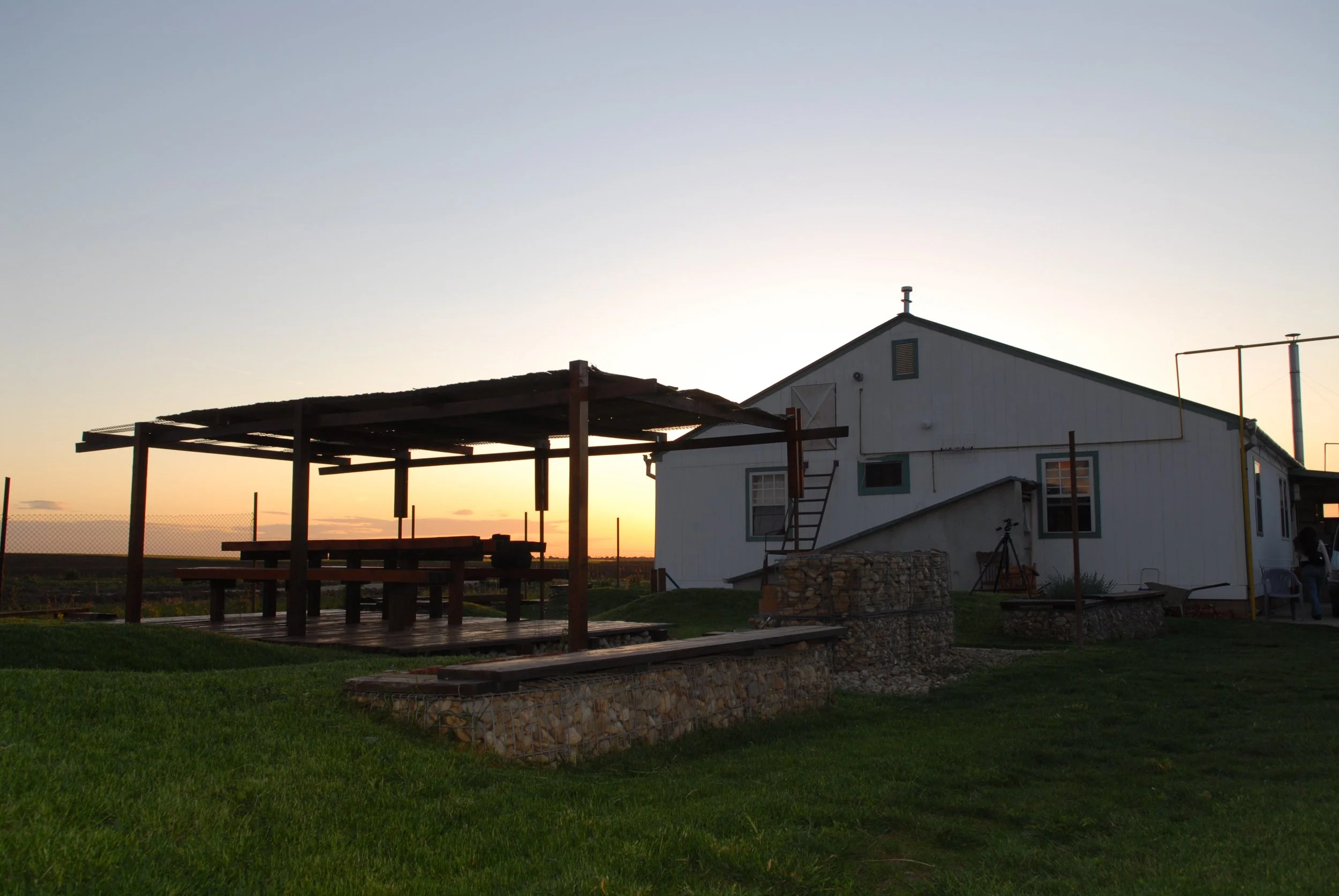 Outside gathering and communal space