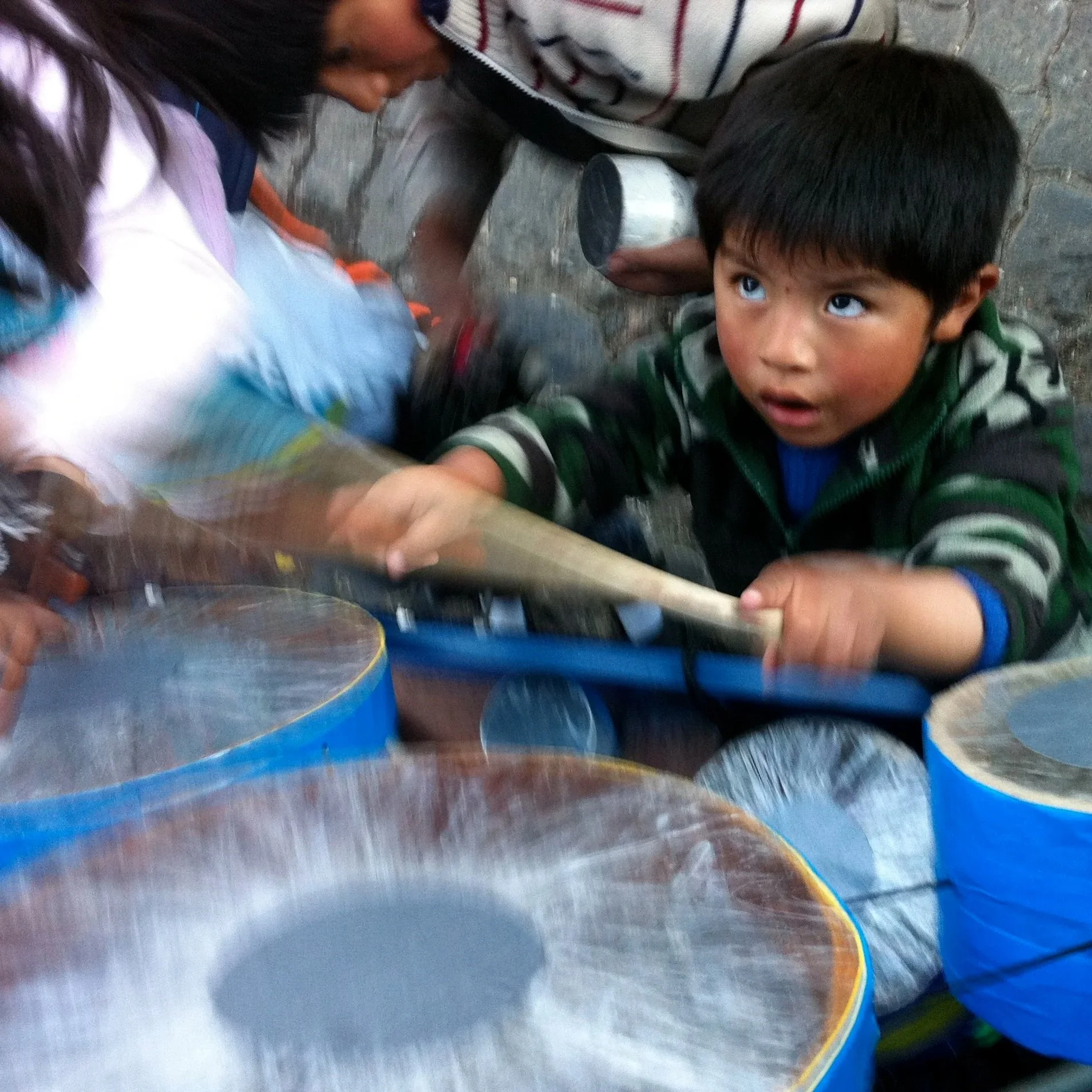 kids playing and using Vending education project