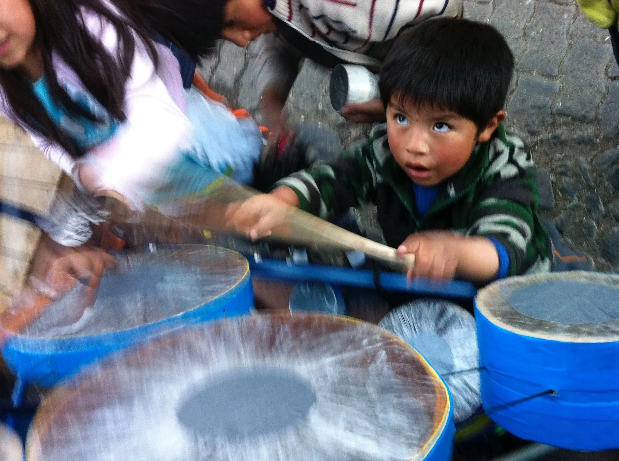 kids playing and using Vending education project