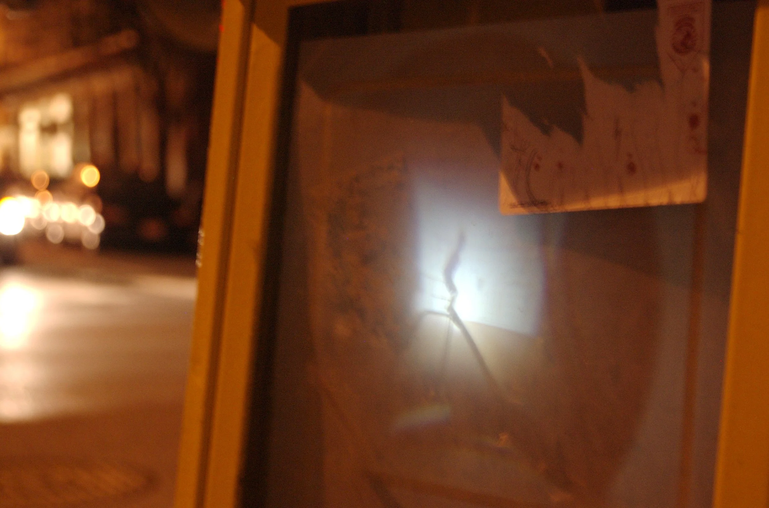 Close up of projection mail project