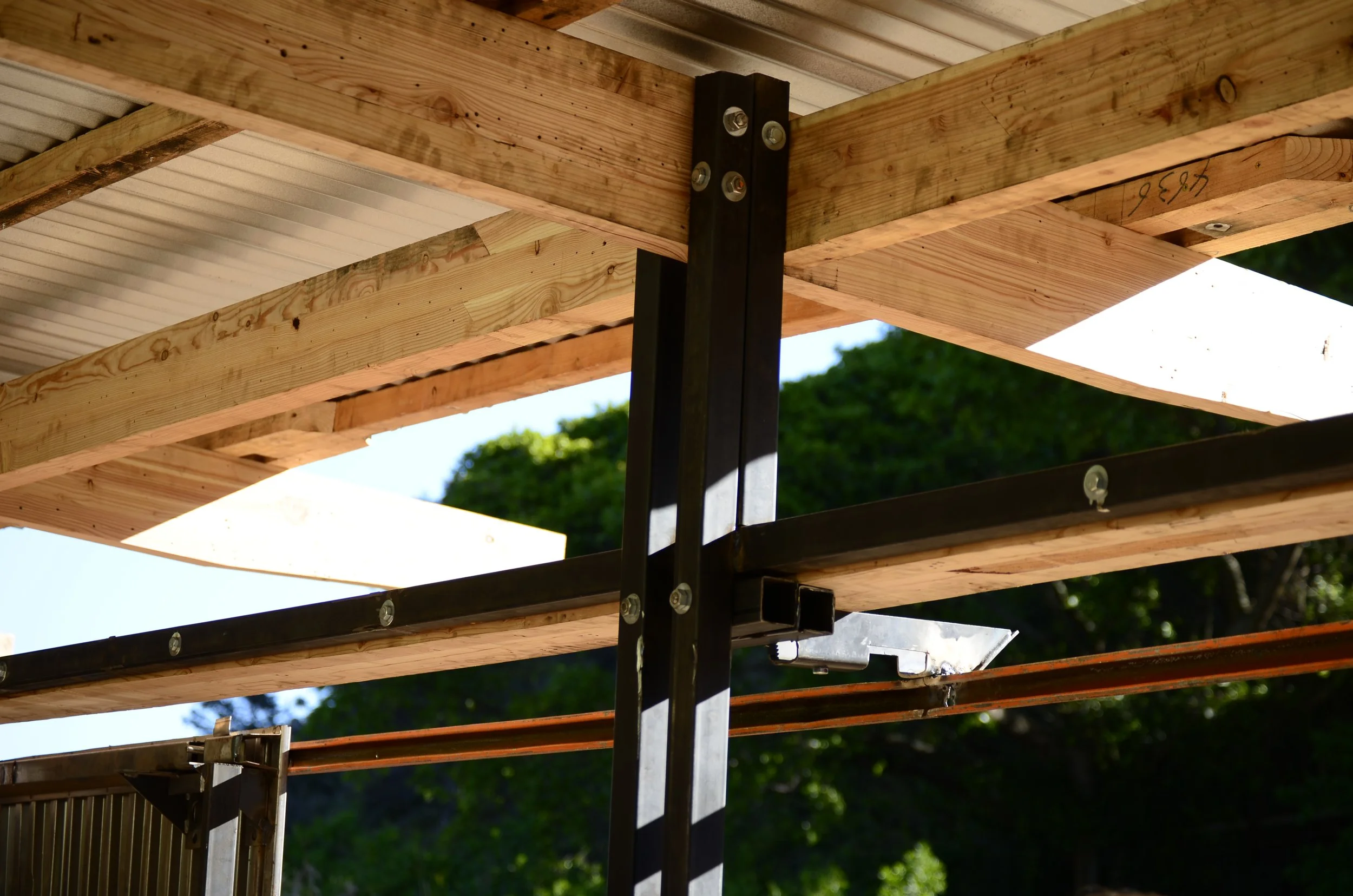 Close up of maker space project interior