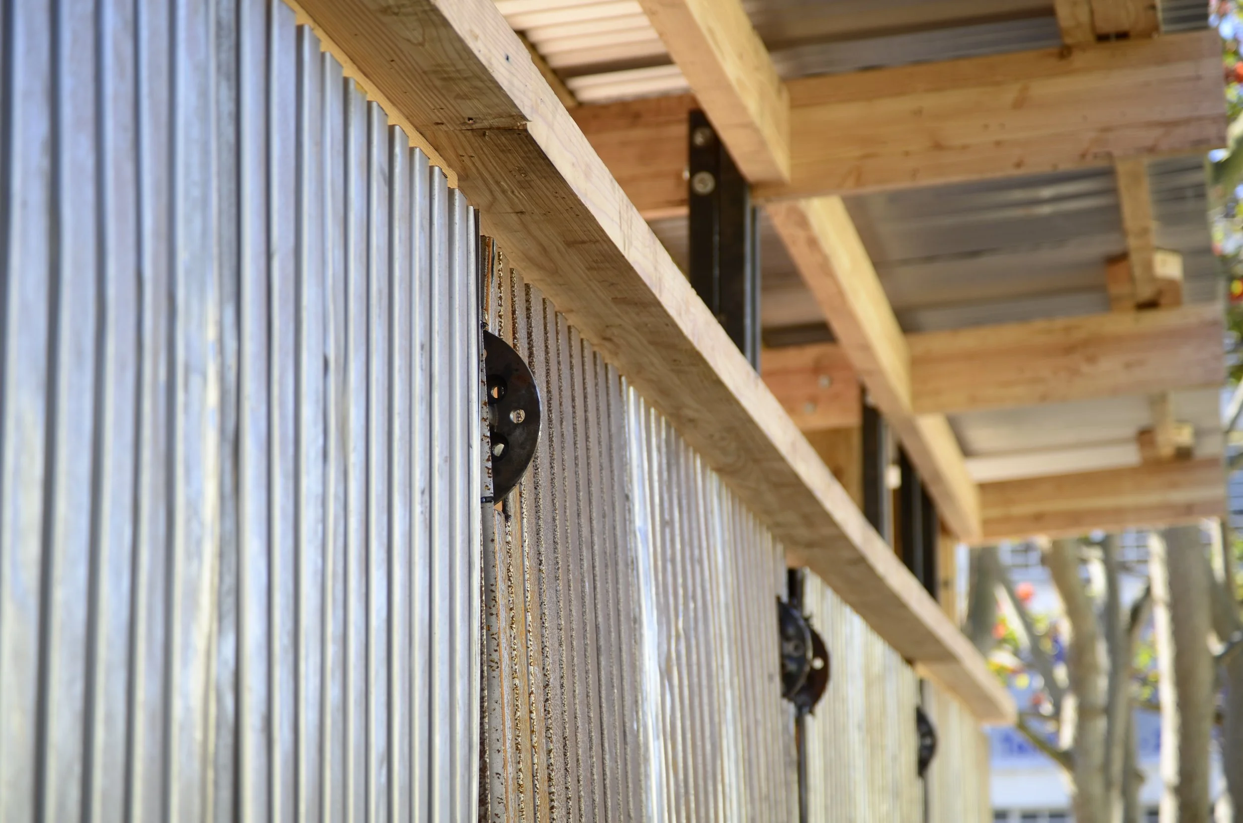 Close up of maker space project exterior