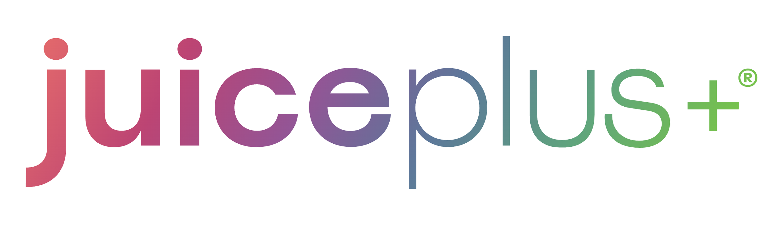 Colorful logo with the word 'JuicePlus' in gradient colors