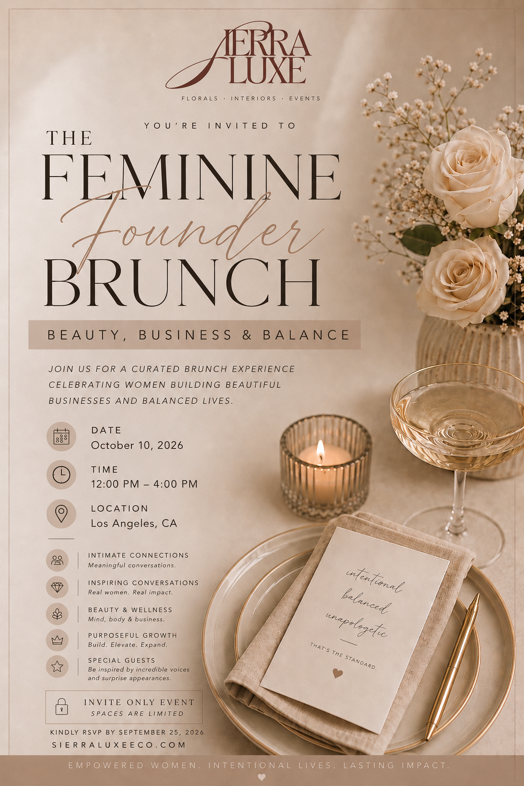 The Feminine Founder  Brunch (BEAUTY, BUSINESS &amp; BALANCE)