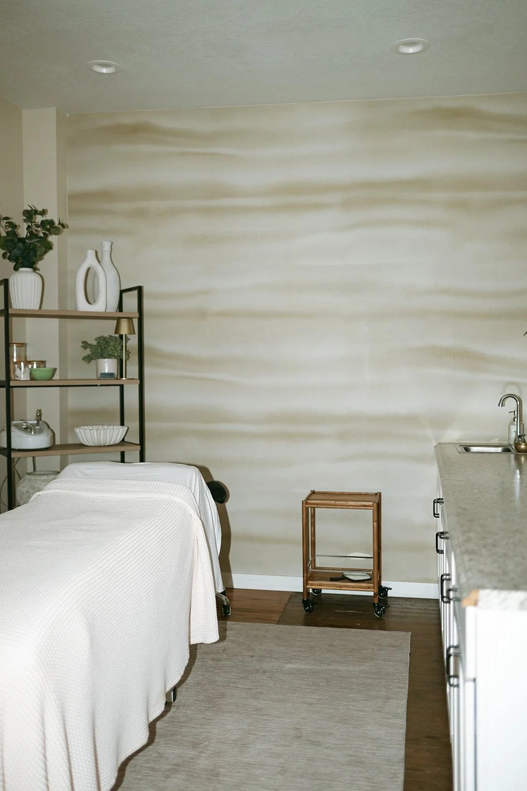 Esthetics treatment room at Symmetrie Studios in Lynden