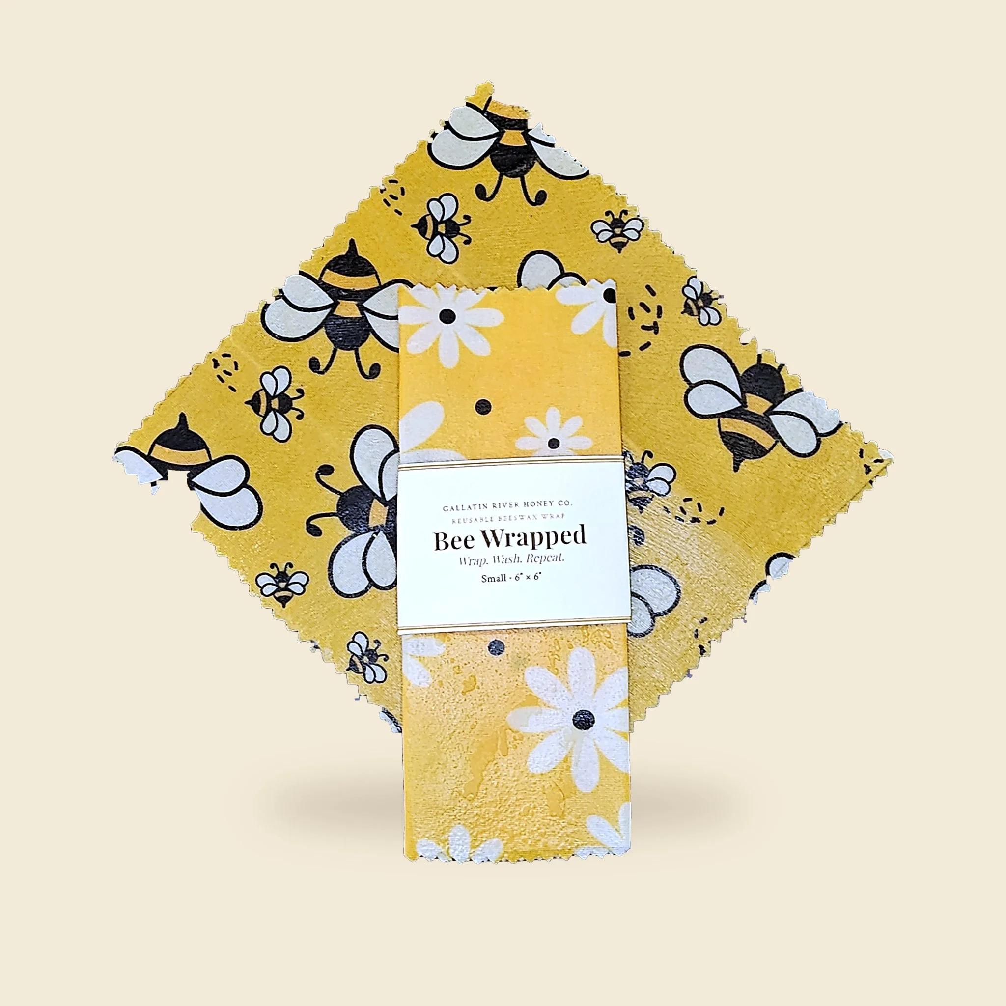 Bee Wrapped — Reusable Beeswax Wraps - Small 6x6