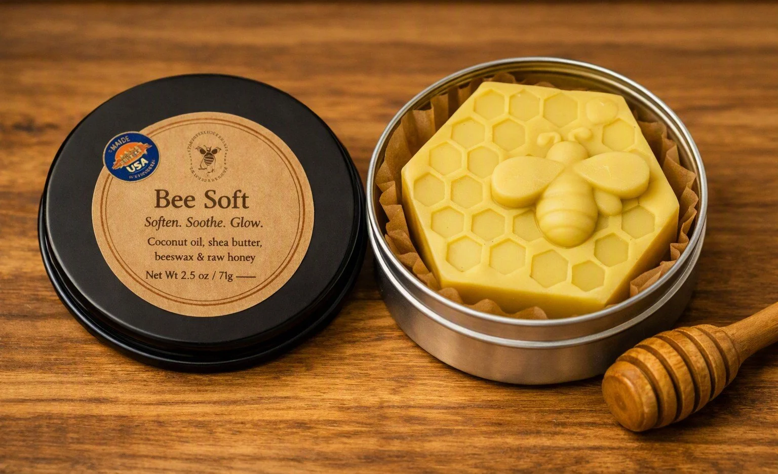 Honey & Beeswax Lotion Bar - 2.5oz
