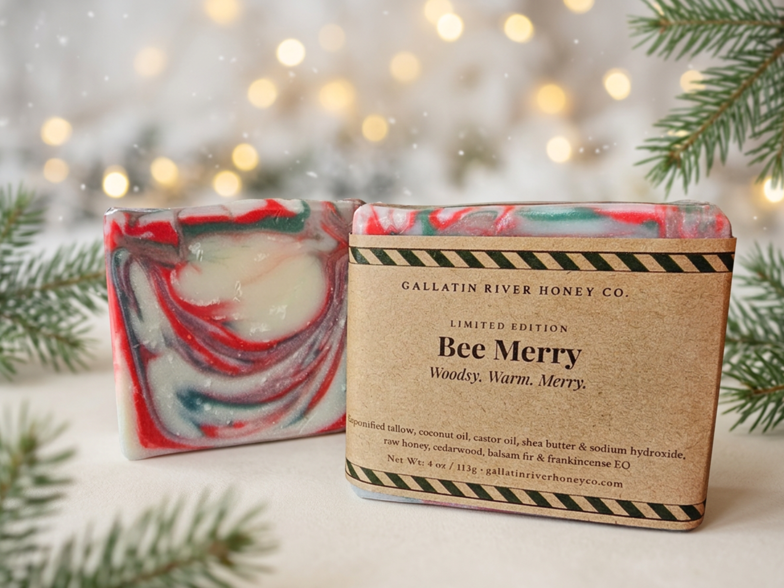 BEE MERRY 🎄🐝 - Limited Edition Holiday Soap
