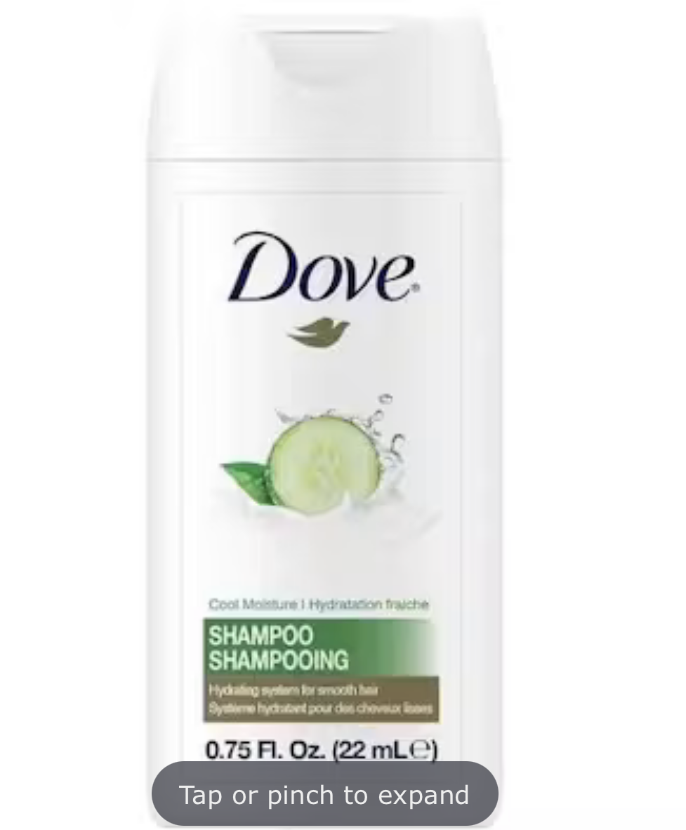 Dove Cucumber Shampoo - 0.75 oz  DollarDays.png