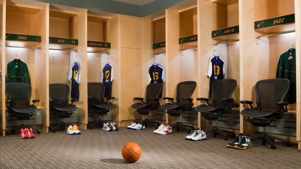 Utah Jazz Locker Room