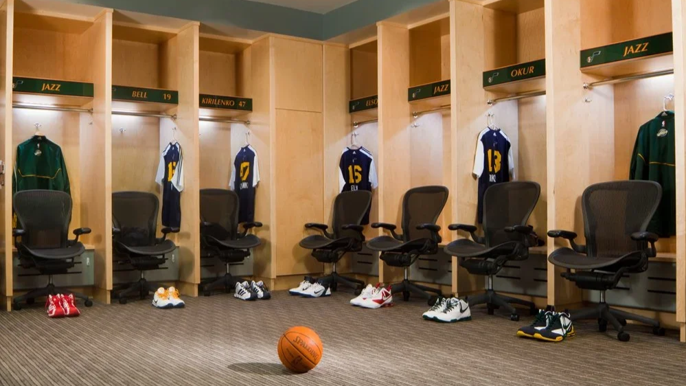 Utah Jazz Locker Room