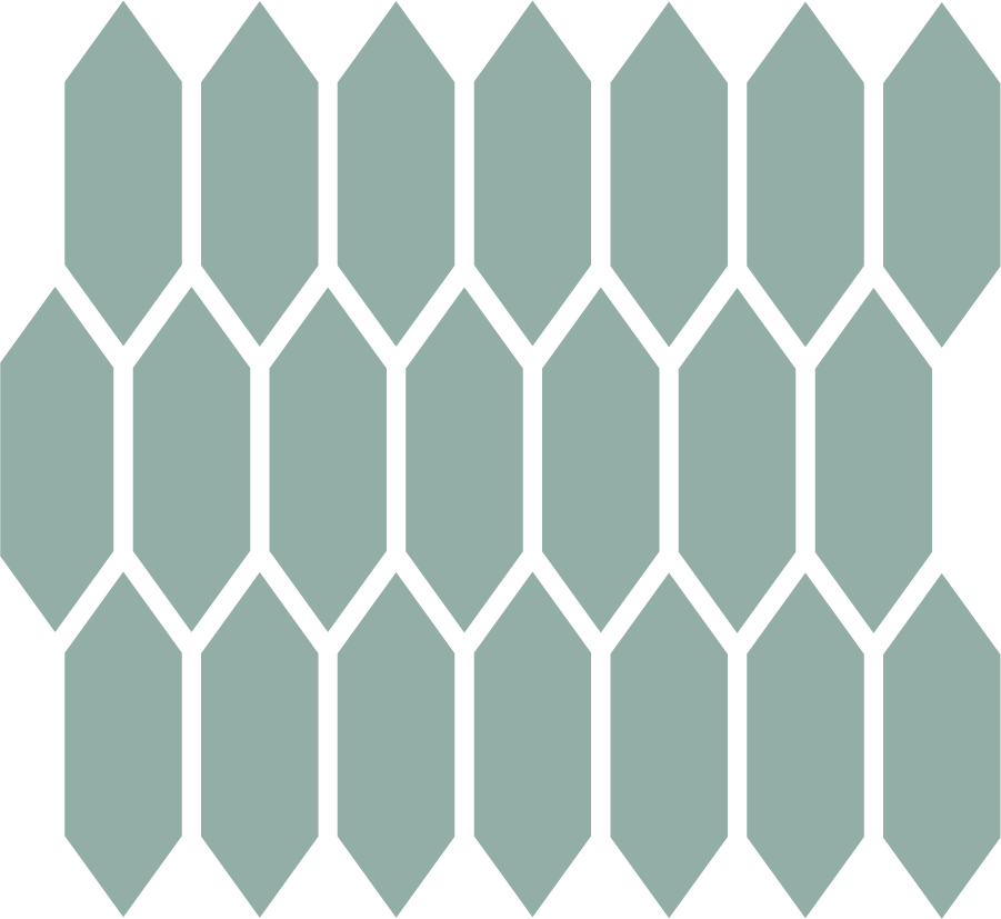 Close-up of a black chain-link fence with a background of a wooden picket fence.