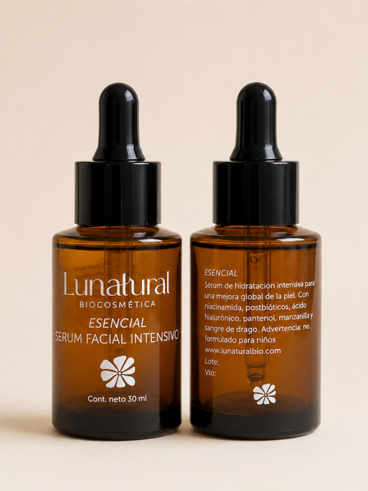 Serigrafía en envases Lunanatural — producción puntual en frascos cosmética Shaolguin Buenos Aires